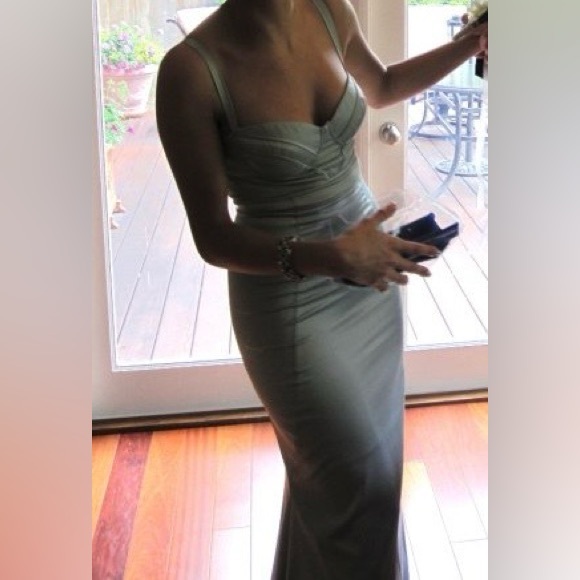 Vintage Roberto cavalli 2009 silver blue gown